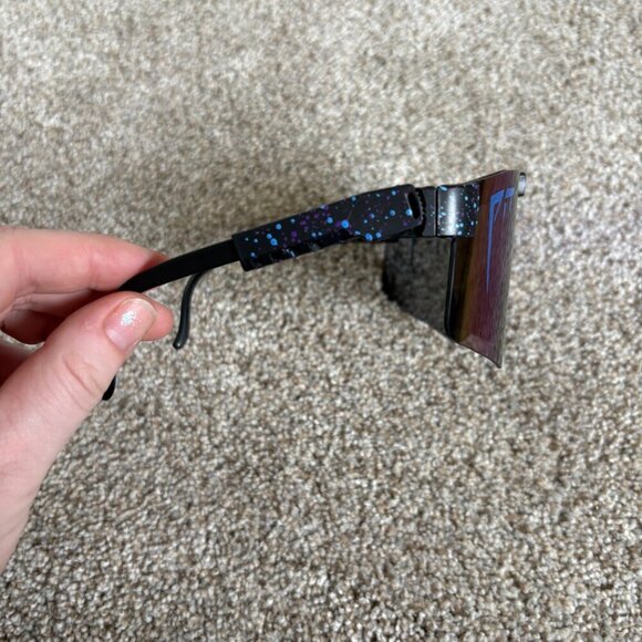 Men’s Sunglasses Adjustable With Blue and Purple Lens - Picture 3 of 8